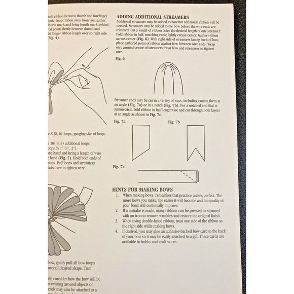 Create Your Own Christmas Bows Pattern Booklet DIY‎ Wrapping Decorative How To - Picture 7 of 7